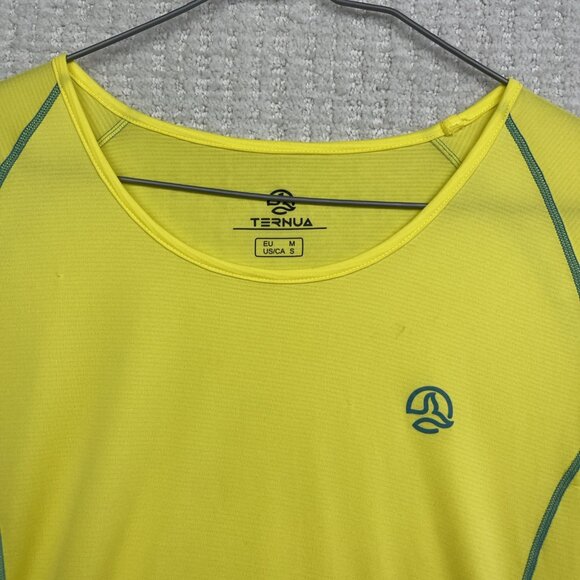 Ternua Women's Base Layer T-shirt Top Size Small US Yellow Active Wear Sports - Picture 6 of 16